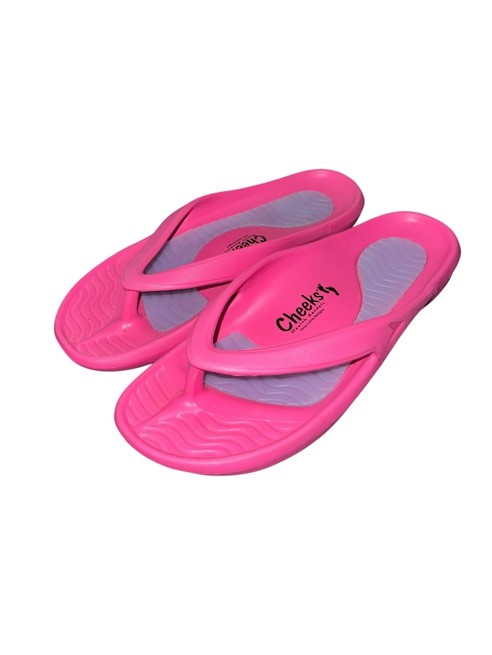 Cheeks Health Sandals by Tony Little Bright Pink Sandals - Size 8